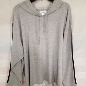 Just Be Heather Grey Hoodie Pullover